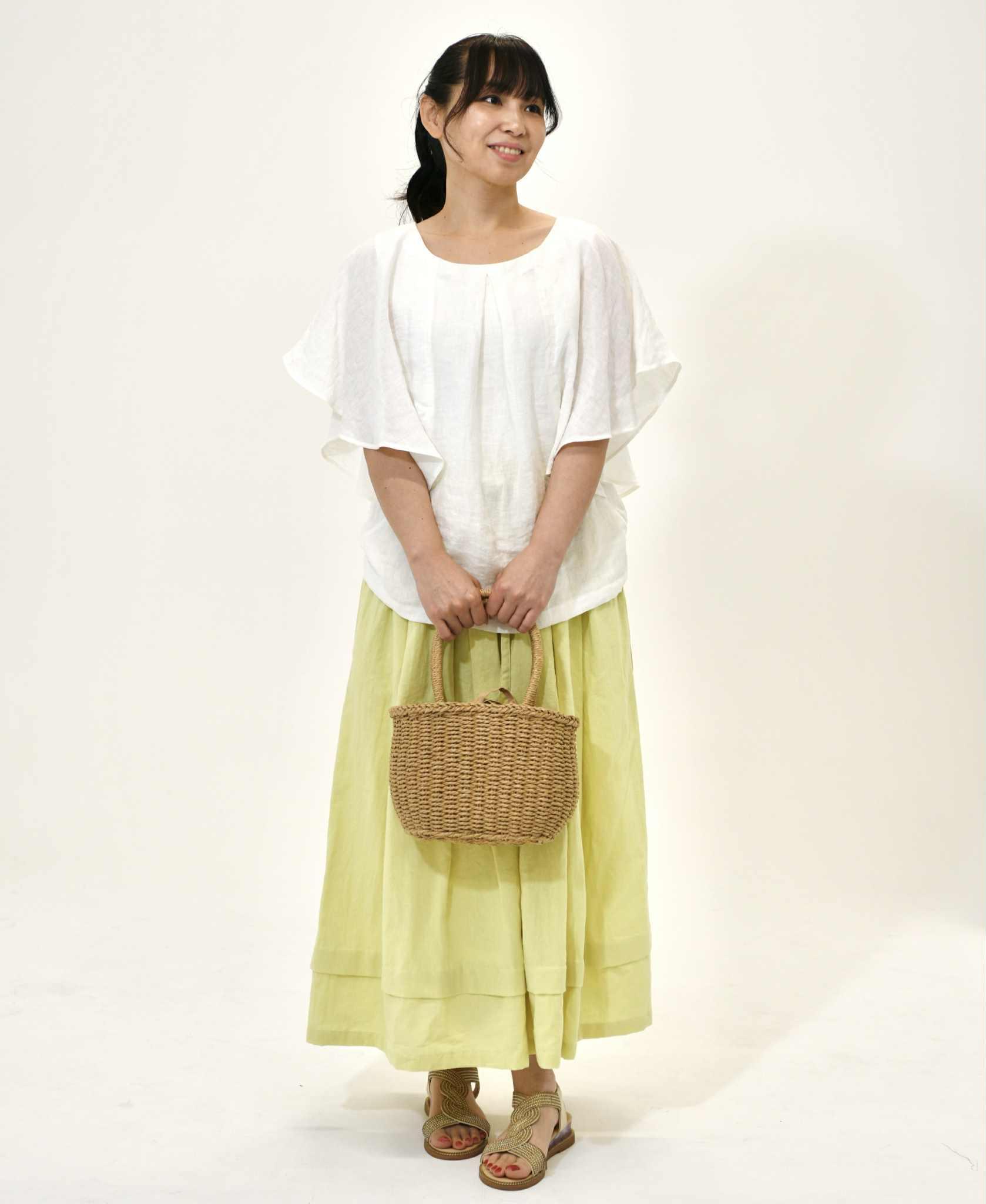 リネンコットンロングスカート(30色) | 2枚目