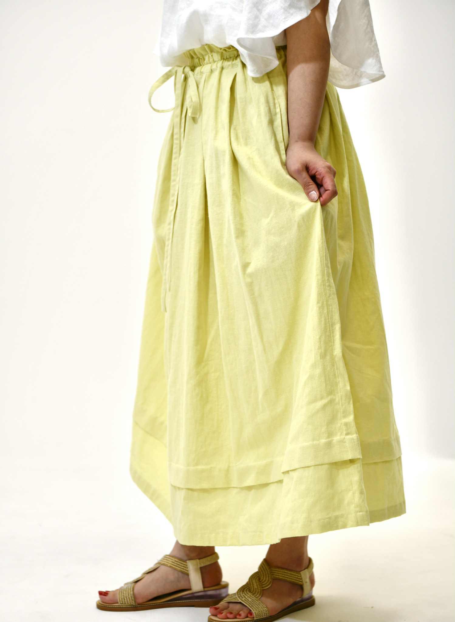 リネンコットンロングスカート(30色) | 3枚目