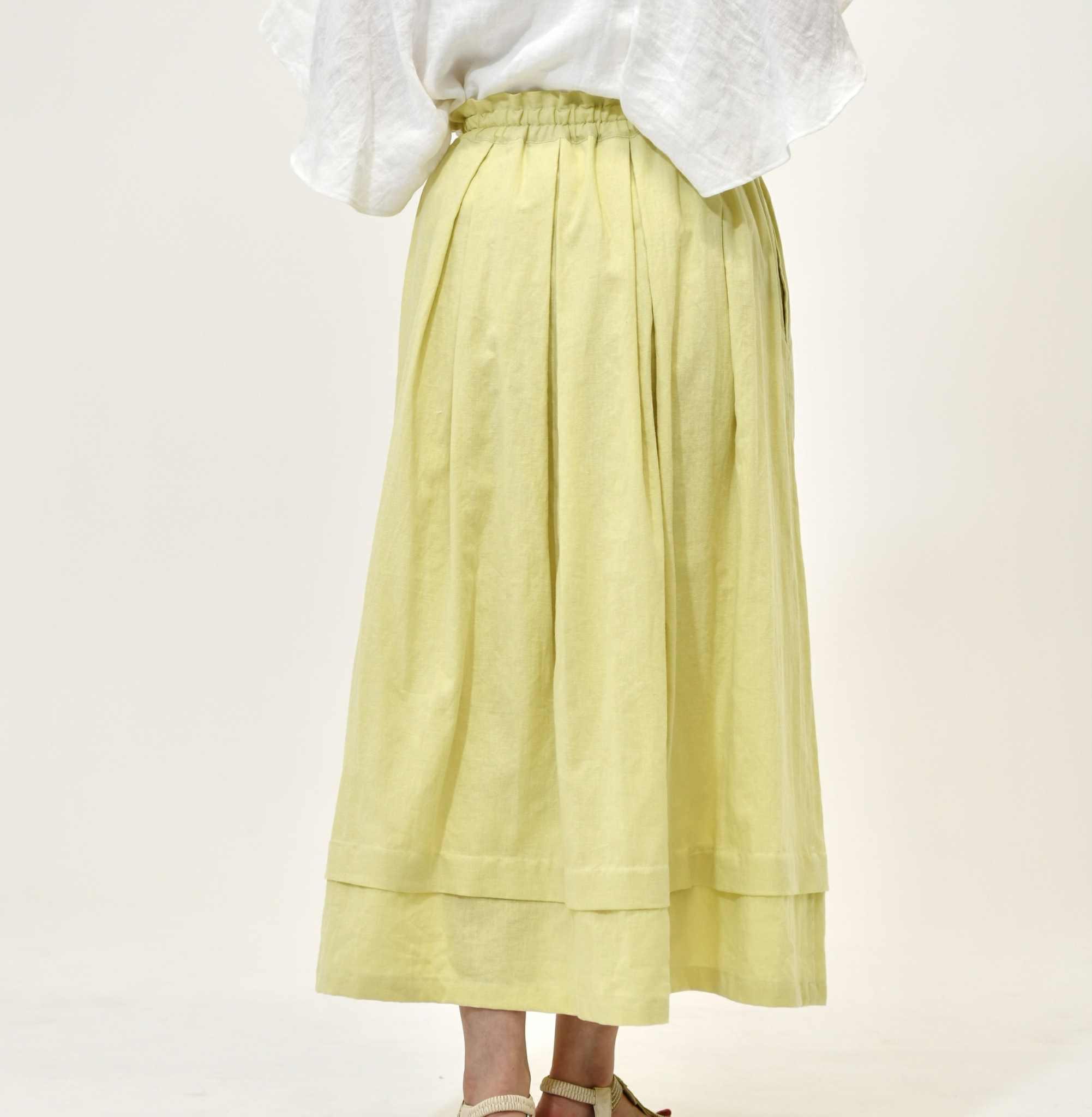 リネンコットンロングスカート(30色) | 5枚目
