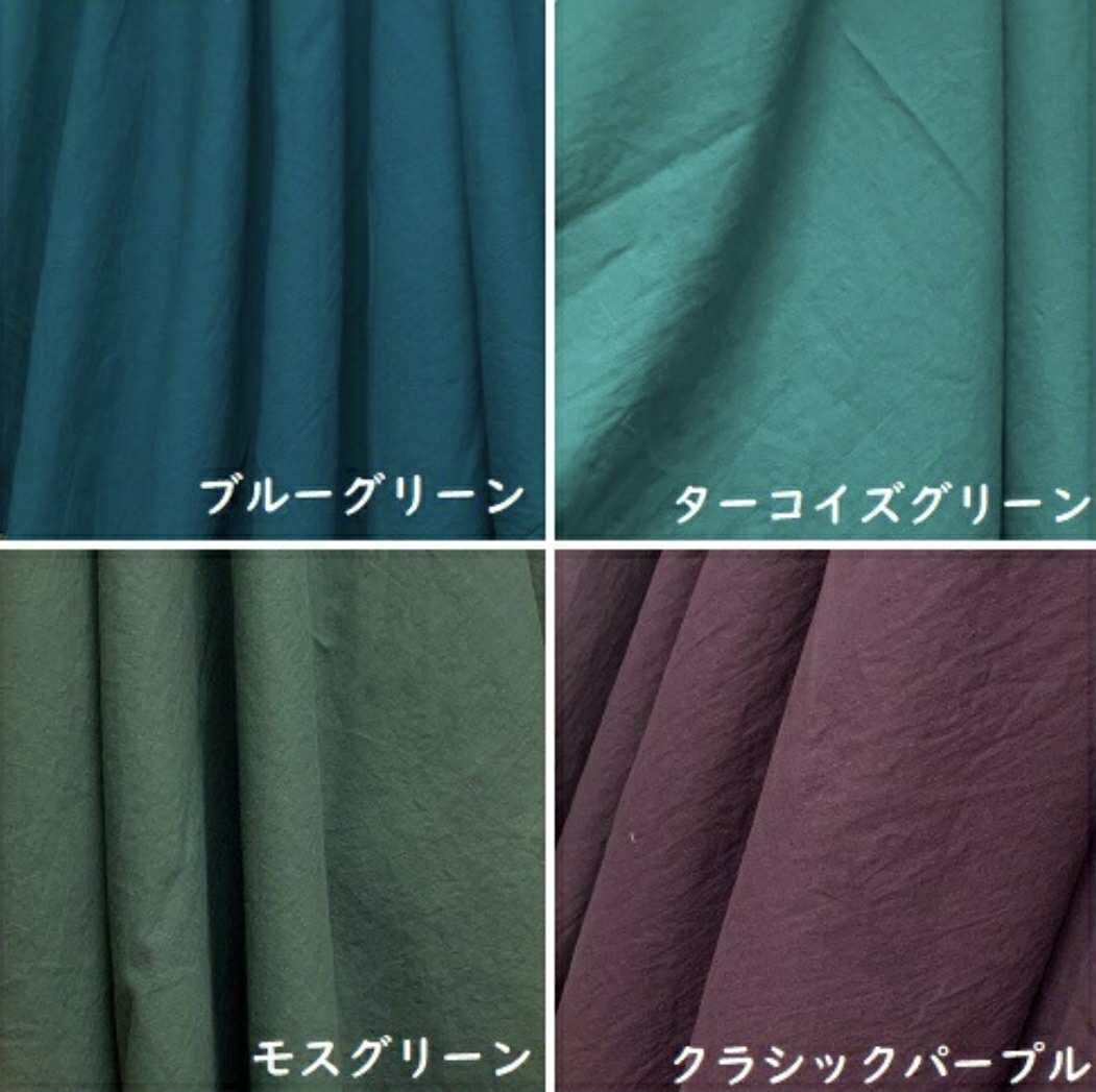 スタンドフリル襟ピンタックワンピース(選べる30色) | 17枚目